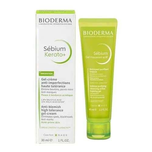 Гель-крем и пенящийся гель Bioderma Sebium 75 мл набор