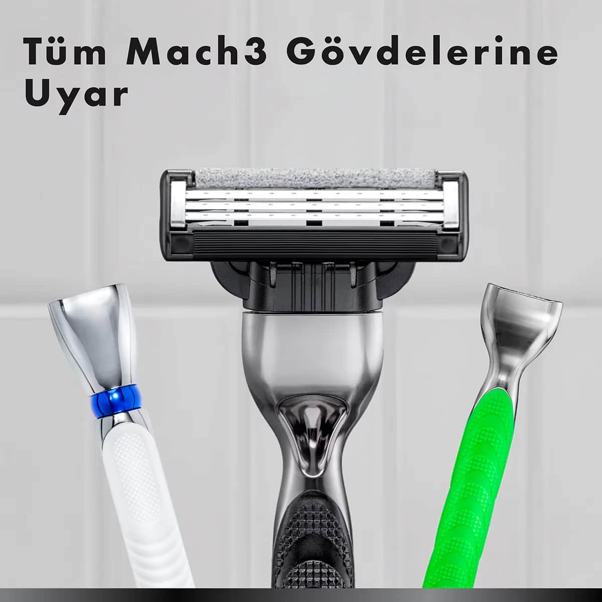 Лезвия для бритвы Gillette Mach3 с углем 4 шт.