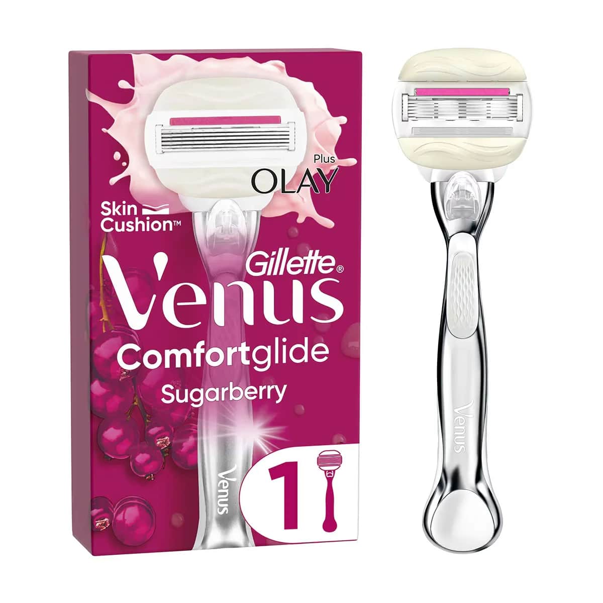 Бритва Gillette Venus Comfort Glide Sugarberry + 1 головка