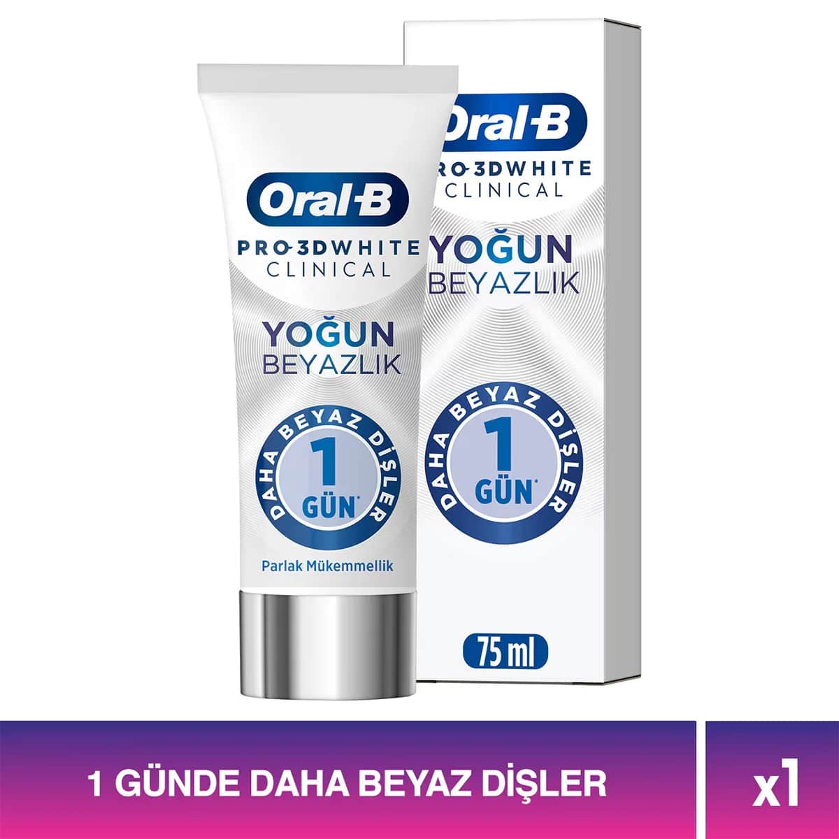 Зубная паста Oral-B Pro 3D White Клиническое Интенсивное Отбеливание 75 мл