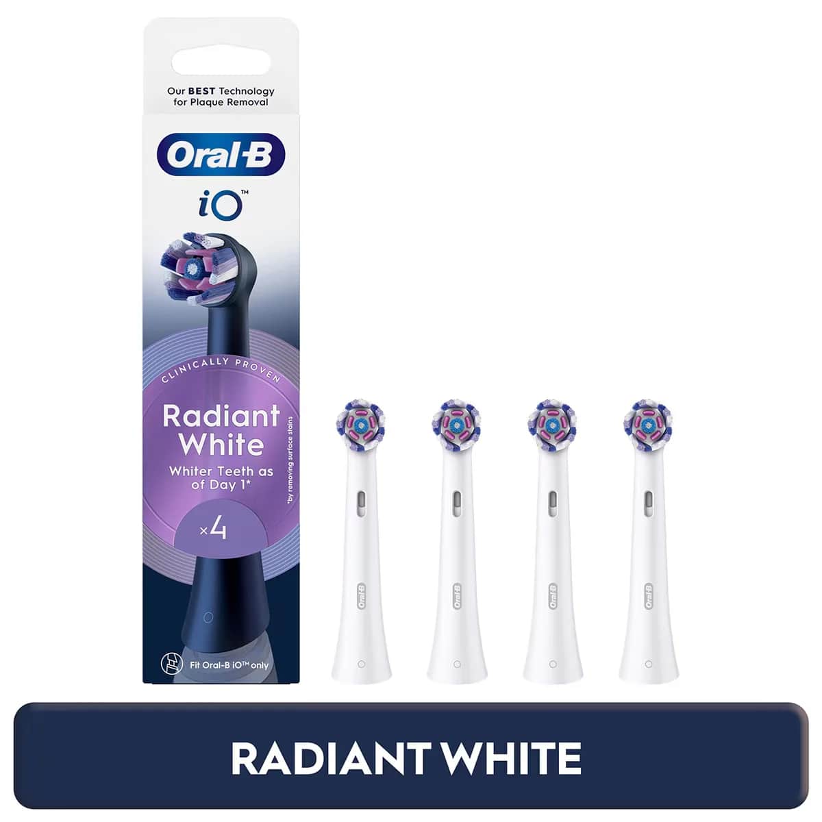 Насадки для электрической зубной щетки Oral-B Io Radiant White 4 шт.