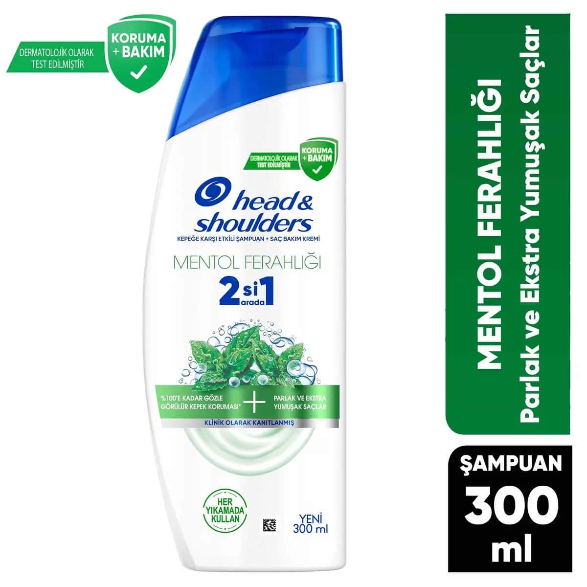 Шампунь Head &amp; Shoulders 2 в 1 Ментоловый свежий 300 мл - Контроль перхоти