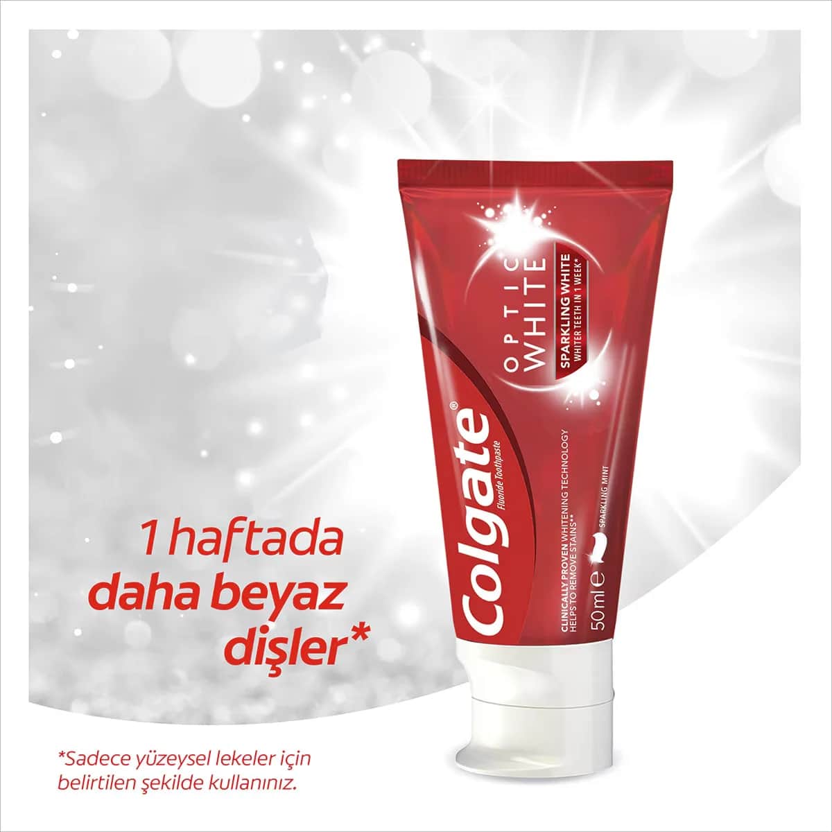 Набор отбеливания Colgate Optic White Shining White 50 мл + Зубная паста 50 мл