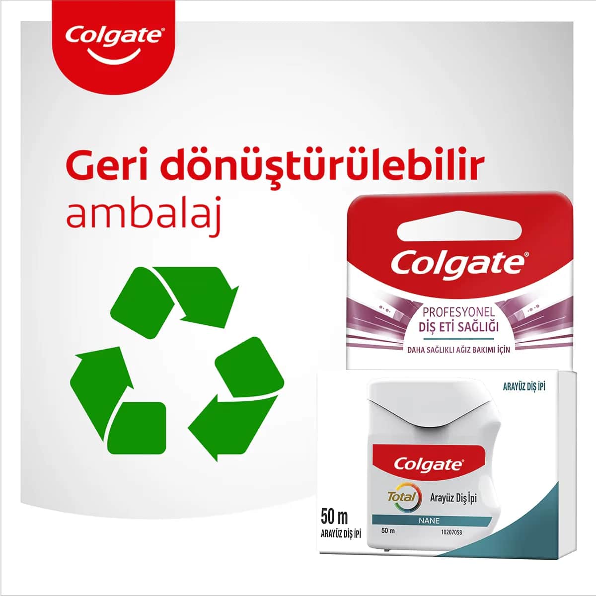 Зубная нить Colgate Профессиональная защита десен 50 метров