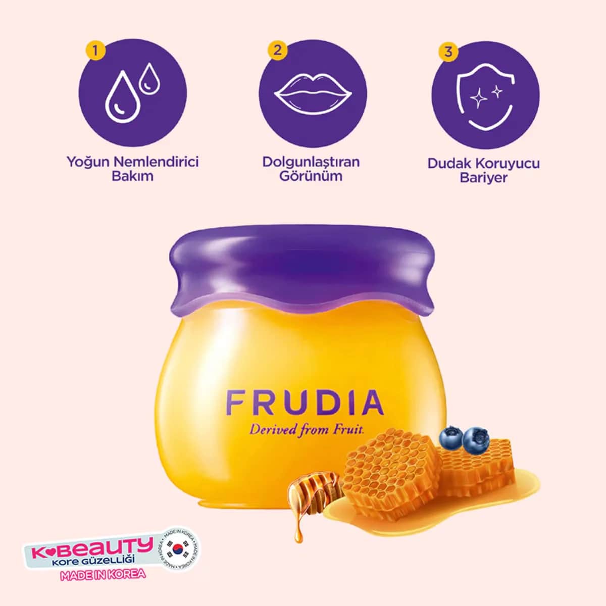 Бальзам для губ Frudia с черникой увлажняющий 10 г