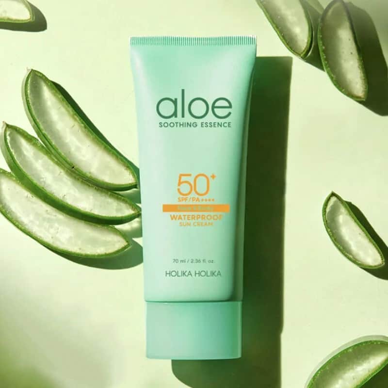 Солнцезащитный крем Holika Holika Алое Вера водостойкий SPF50+ 70 мл