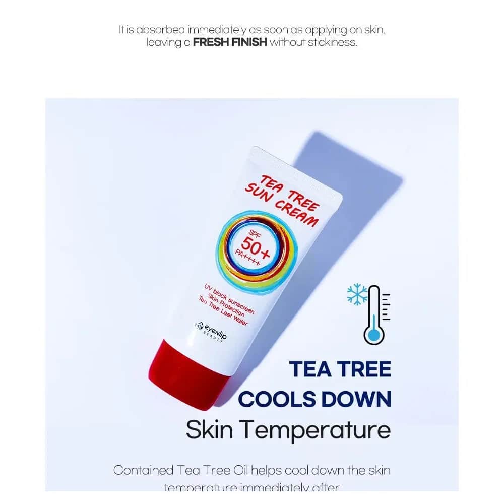 Крем для загара с маслом чайного дерева SPF 50 50г от Inlib
