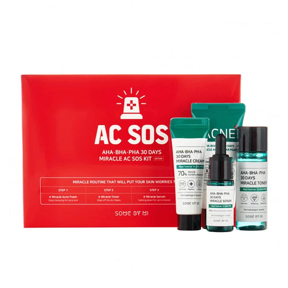 Набор Miracle SOS 30 дней для лечения кожных недостатков от Some By Mi