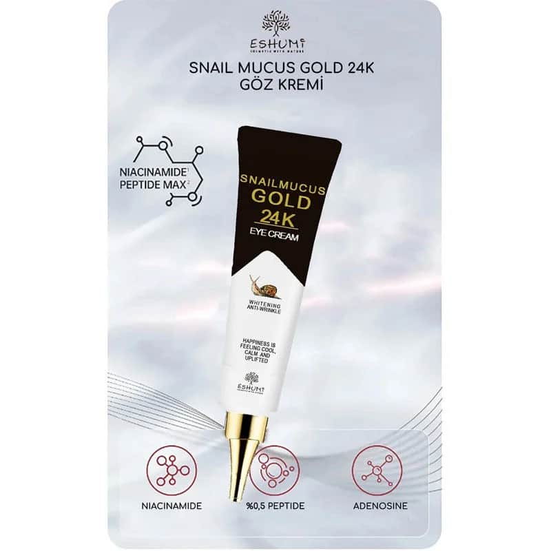Крем для век с муцином улитки Eshumi Gold 40 мл