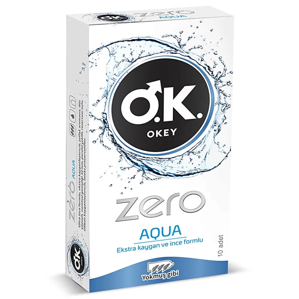 Презервативы Okey Zero Aqua Extra Скользкие и Тонкие 10 шт