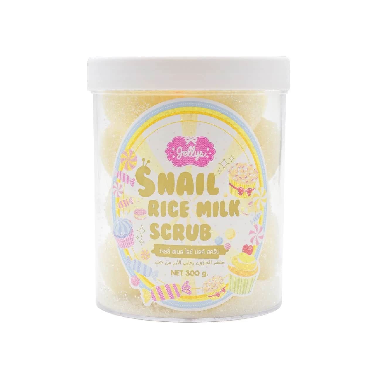 Скраб для тела с рисовым молоком и улиткой 300 г от Jelly's