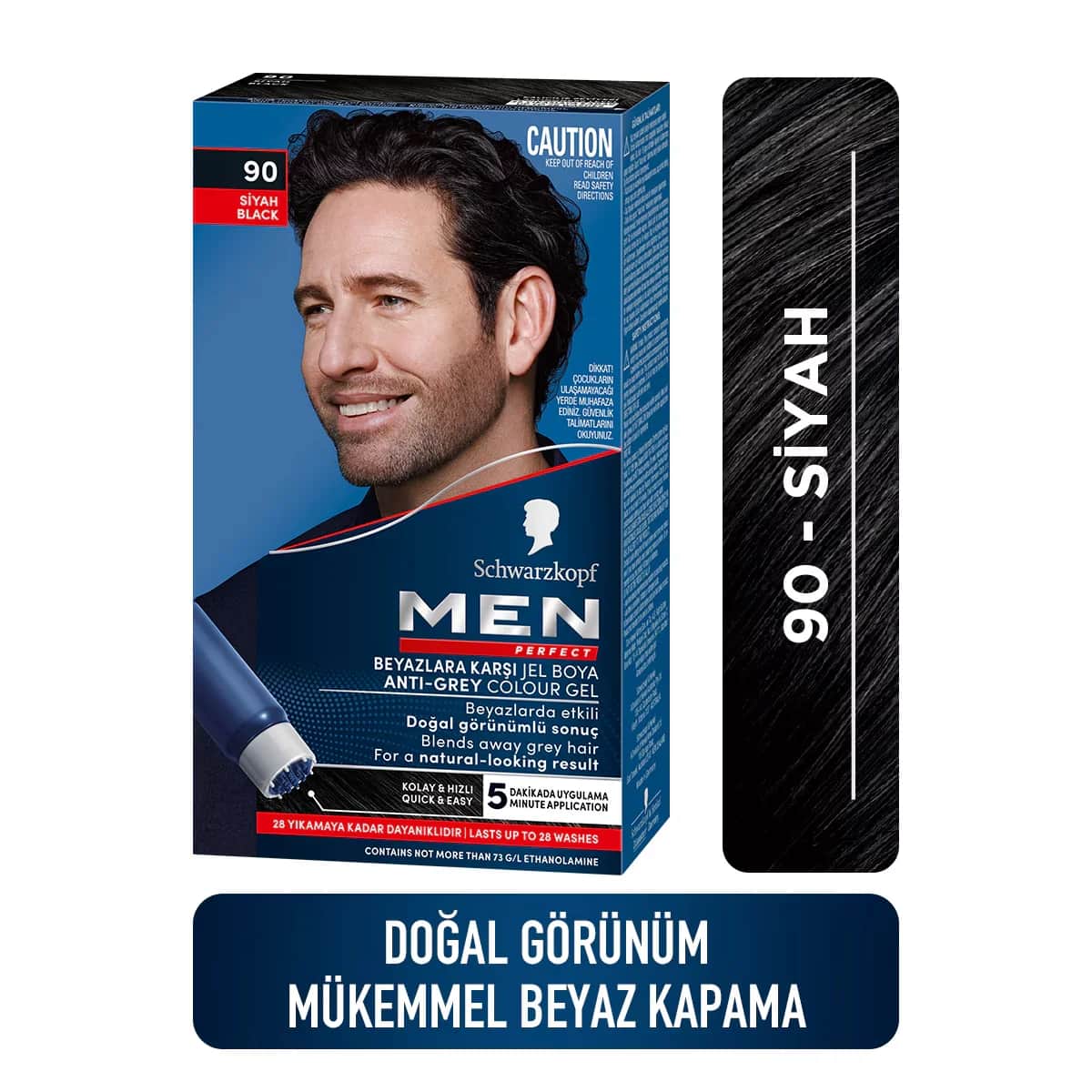 Краска для волос для мужчин 90 черный от Men Perfect