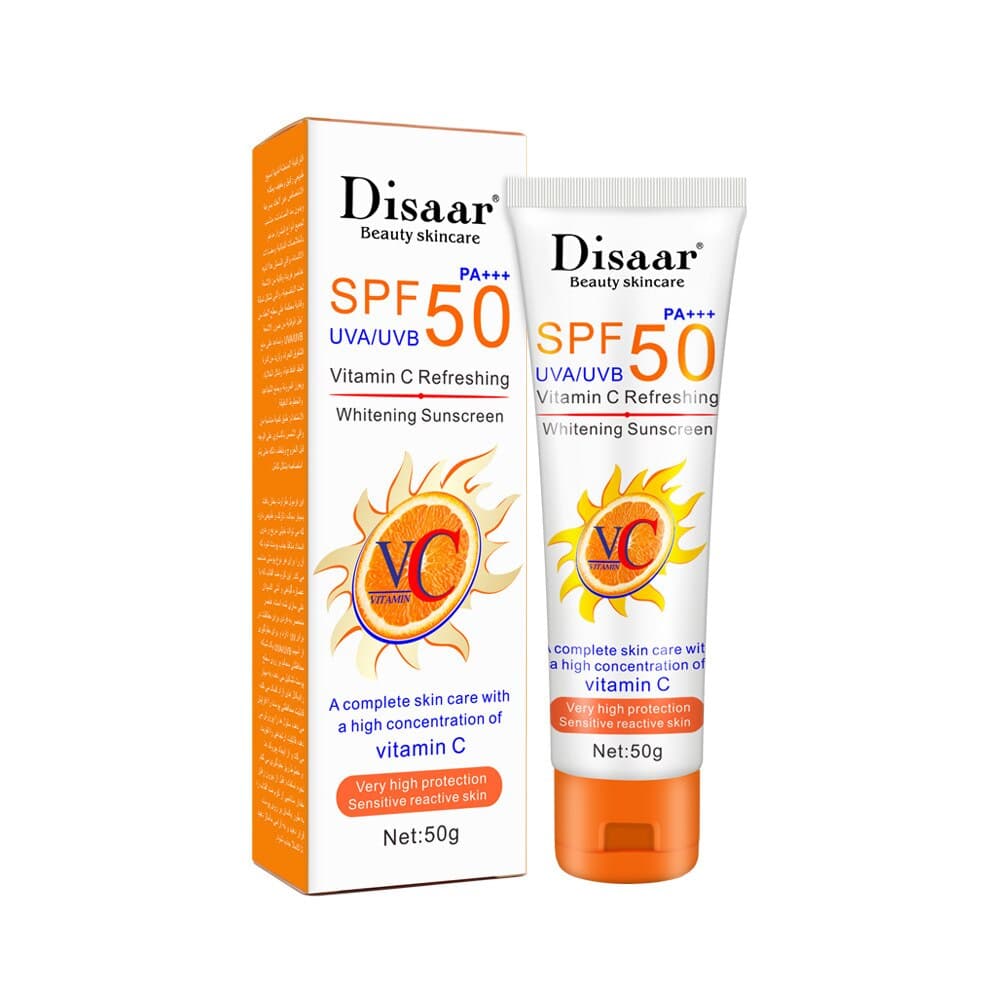 Disaar كريم واقي شمس 50 SPF وتبييض البشرة مع فيتامين سي  من ديسار 50 جرام