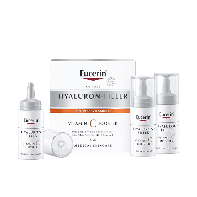 Eucerin سيروم هاليرون فيلر فيتامين سي من يوسرين 3 عبوات 8 مل