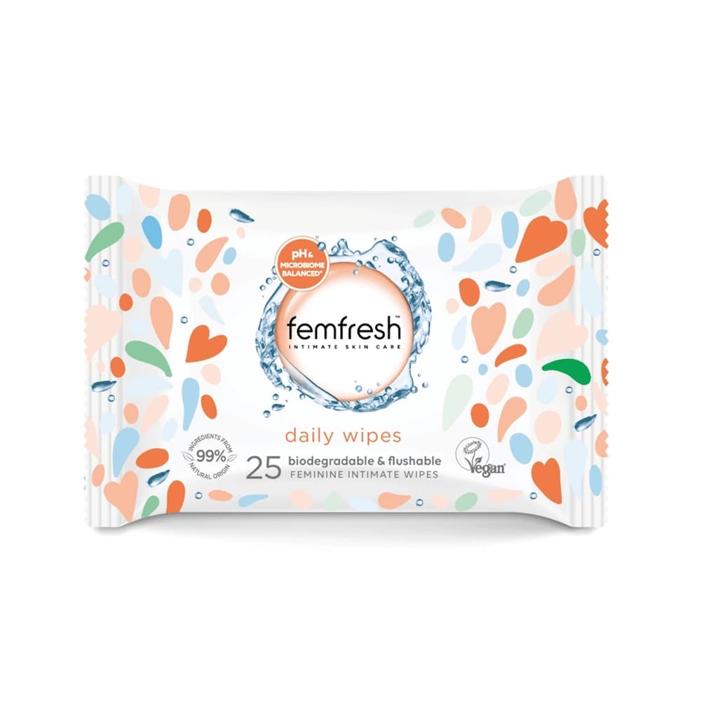 Femfresh مناديل فيم فريش للمناطق الحساسة 25 قطعة