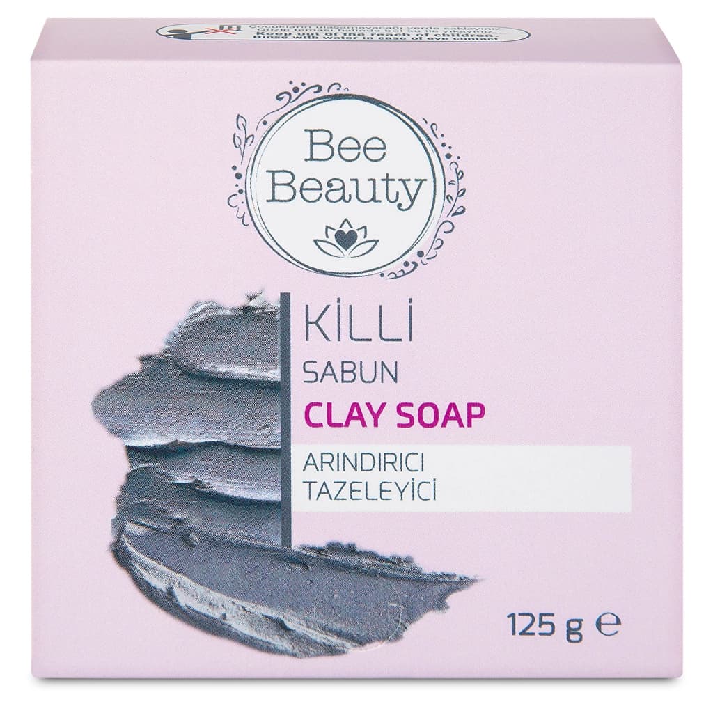Bee Beauty صابون الطين من بي بيوتي 125 جرام مغذي لبشرة خالية من العيوب