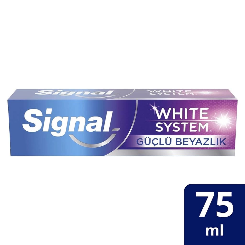 Signal معجون أسنان سيجنال وايت سيستم لتبييض الأسنان القوي 75 مل
