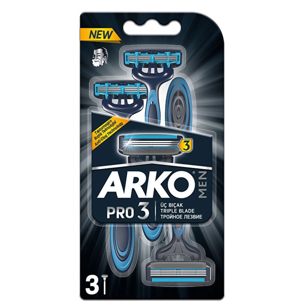 Arko أركو مين برو 3 تريبل بليد 3 قطع