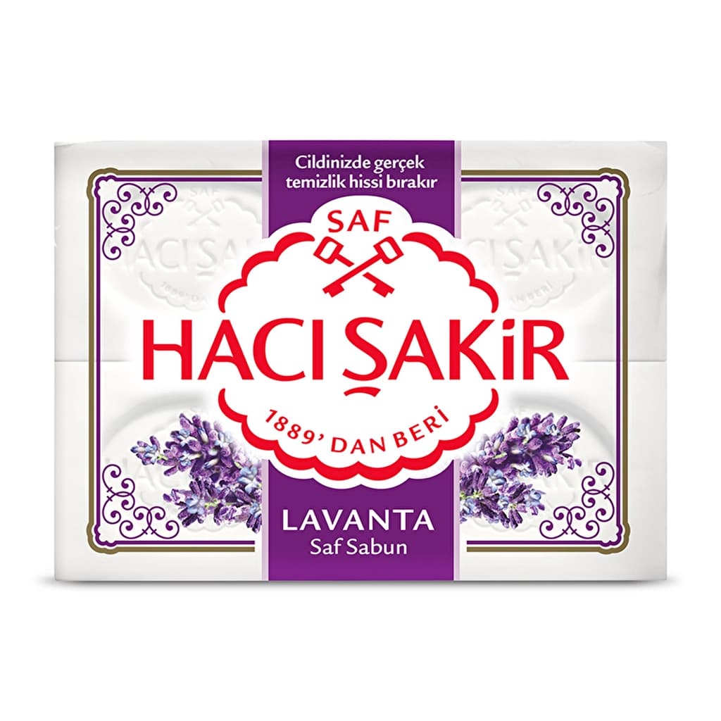 صابون صلب لافندر 4 قطع من هاسيساكير Hacı Şakir
