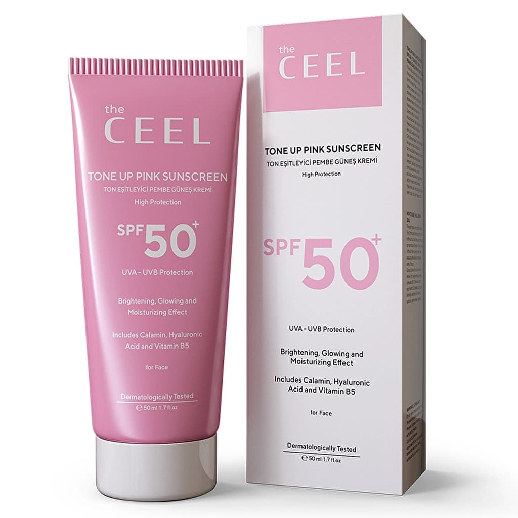 The Ceel واقي الشمس ذا سيل تون إيكوالايزر بعامل حماية من الشمس 50 وردي 50 مل