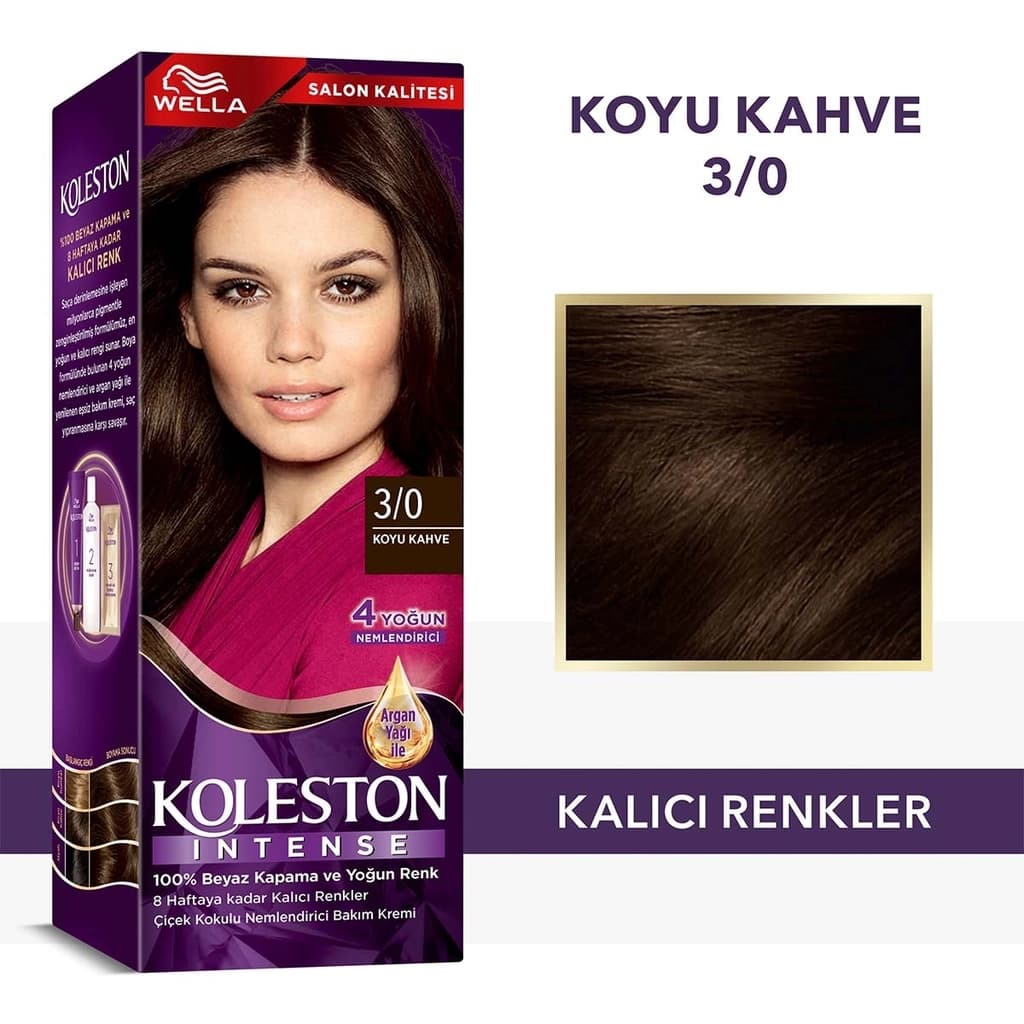 Wella Koleston صبغة شعر ويلا كوليستون المكثفة 3/0 بني غامق
