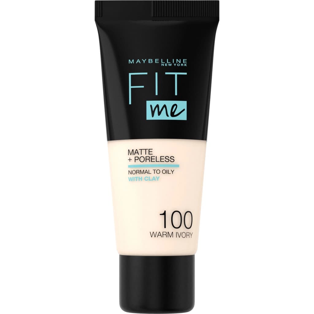 Maybelline كريم أساس مايبيلين فيت مي رقم 100 عاجي دافئ 30.7 مل
