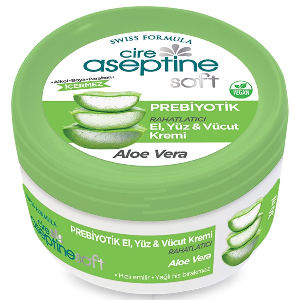 Cire Aseptine كريم سيري أسيبتين سوفت بخلاصة الصبار المهدئ والمغذي والبريبايوتيك 30 مل