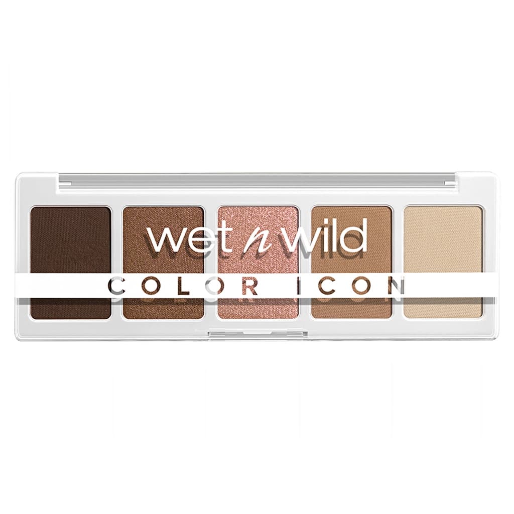 Wet n Wild مجموعة ظلال العيون ويت آند وايلد كلر أيكون النباتية، عبوة من 5 قطع تدوم طويلاً