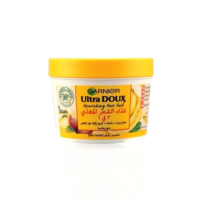 Garnier ماسك الترا دو الموز المغذي 3 في 1 للشعر الجاف  من غارنييه