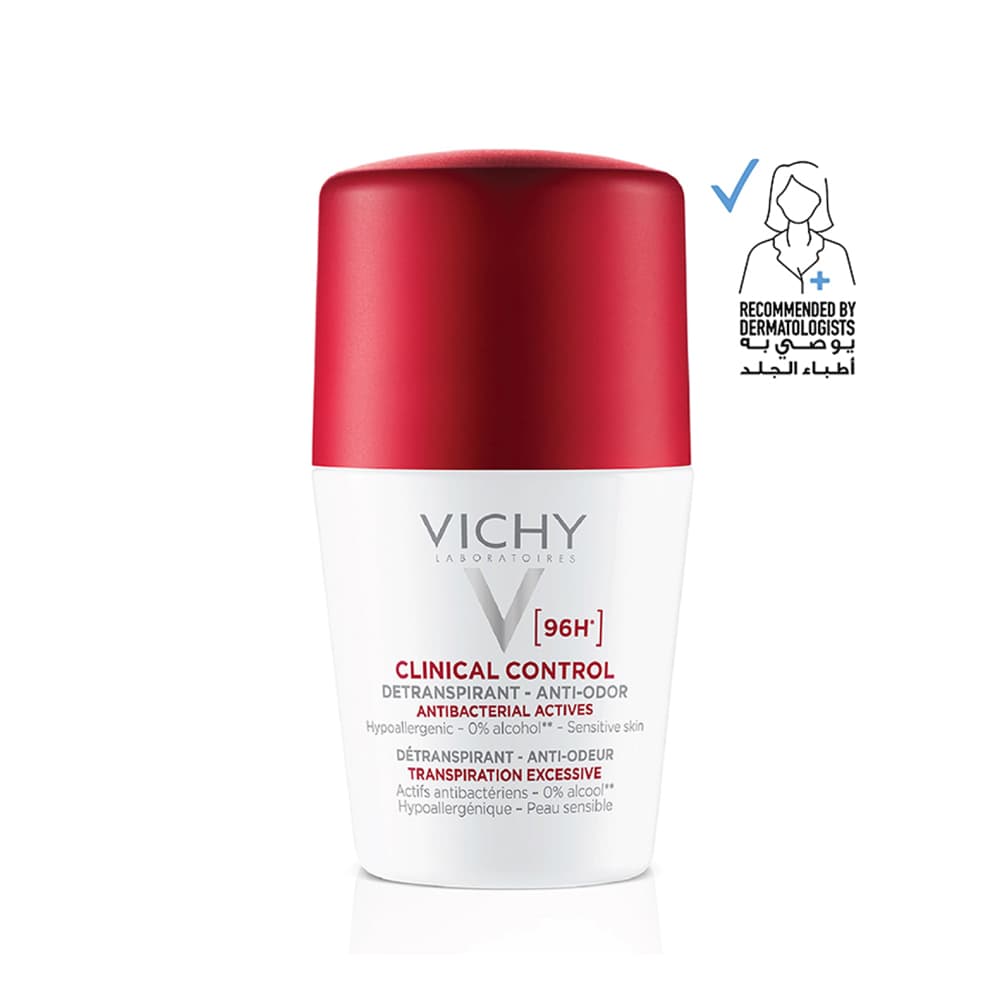 Vichy فيشي كلينيكال كنترول مزيل العرق رول أون ٥٠ مل