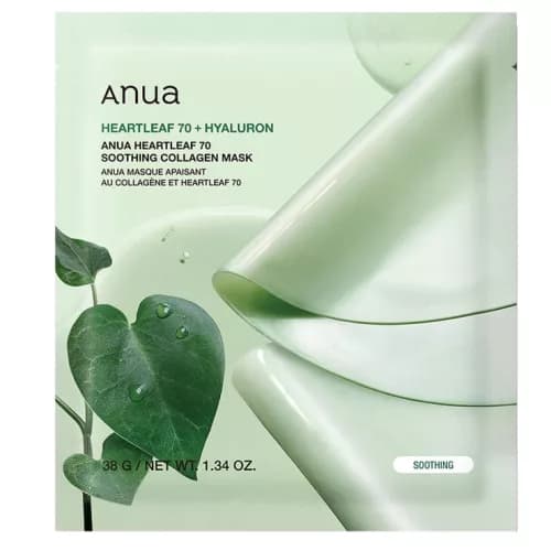 Anua قناع مهدئ بالكولاجين 70 من أنوا 38 جرام