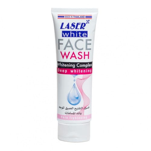 Laser White غسول التفتيح العميق للوجه وشد المسامات من ليزر وايت 100 مل