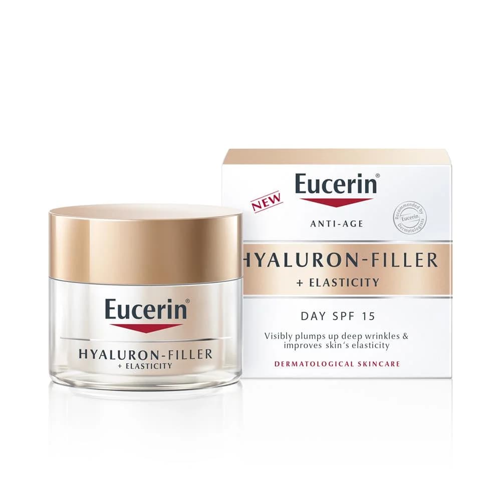Eucerin كريم النهار هيالورون فيلر مقاوم للتجاعيد حماية 15 من يوسرين- 50 مل