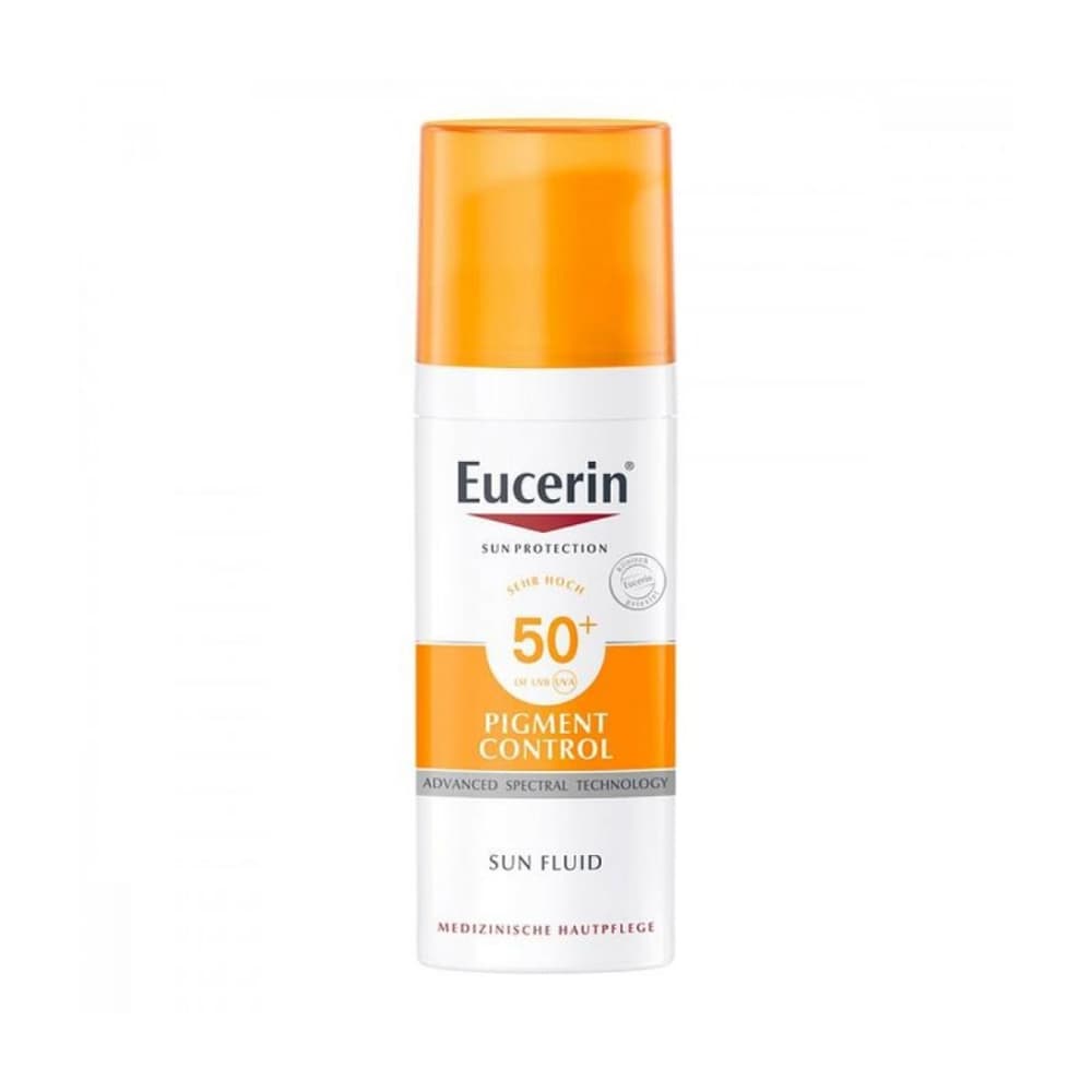 Eucerin صن سائل للتحكم في صبغ الشمس بعامل حماية 50 من الشمس من يوسرين 50 مل