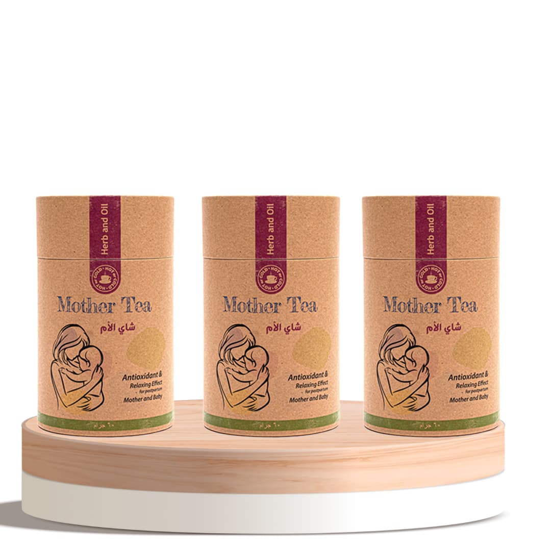 Herb and Oil كورس شاي الأم بالأعشاب الثمانية الطبيعية  من عشبة وزيت 3 منتجات