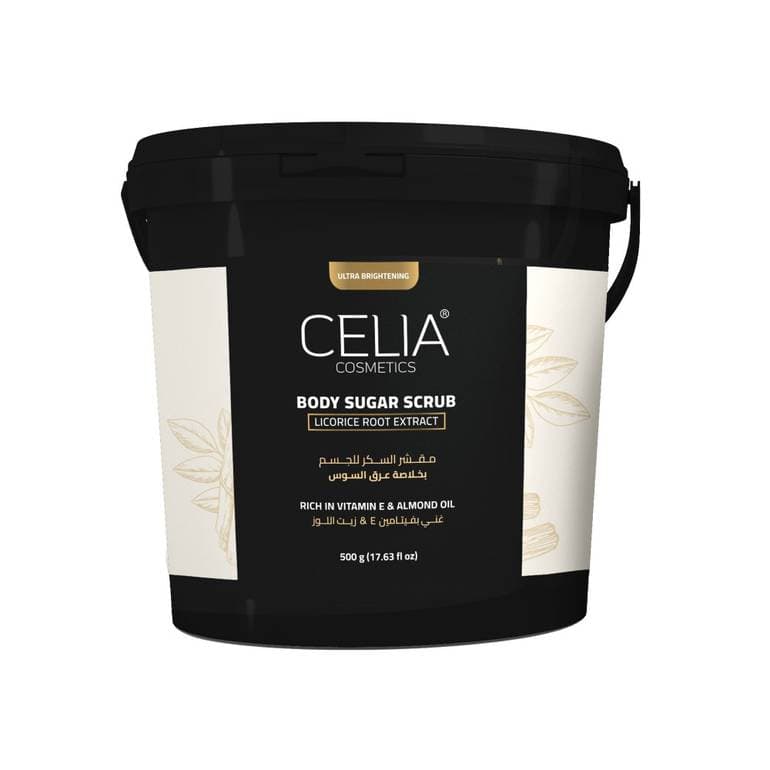 Celia مقشر سكر زيتي بخلاصة عرق السوس للجسم من سيليا 600 جرام