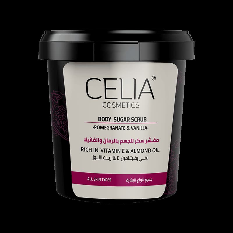 Celia مقشر سكر بالرمان والفانيليا 600 جرام من سيليا