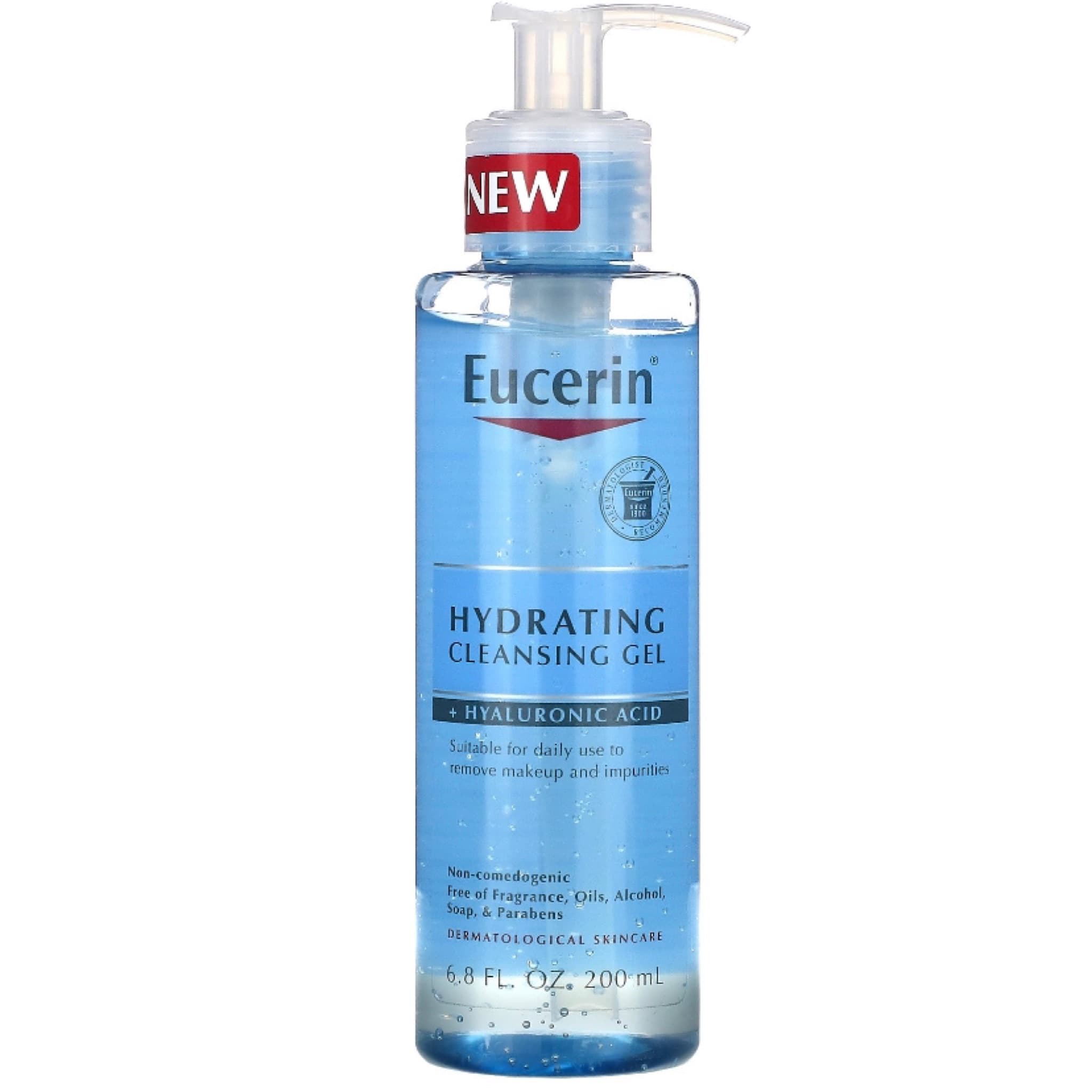 جل التنظيف المرطب + حمض الهيالورونيك من يوسرين 200مل Eucerin