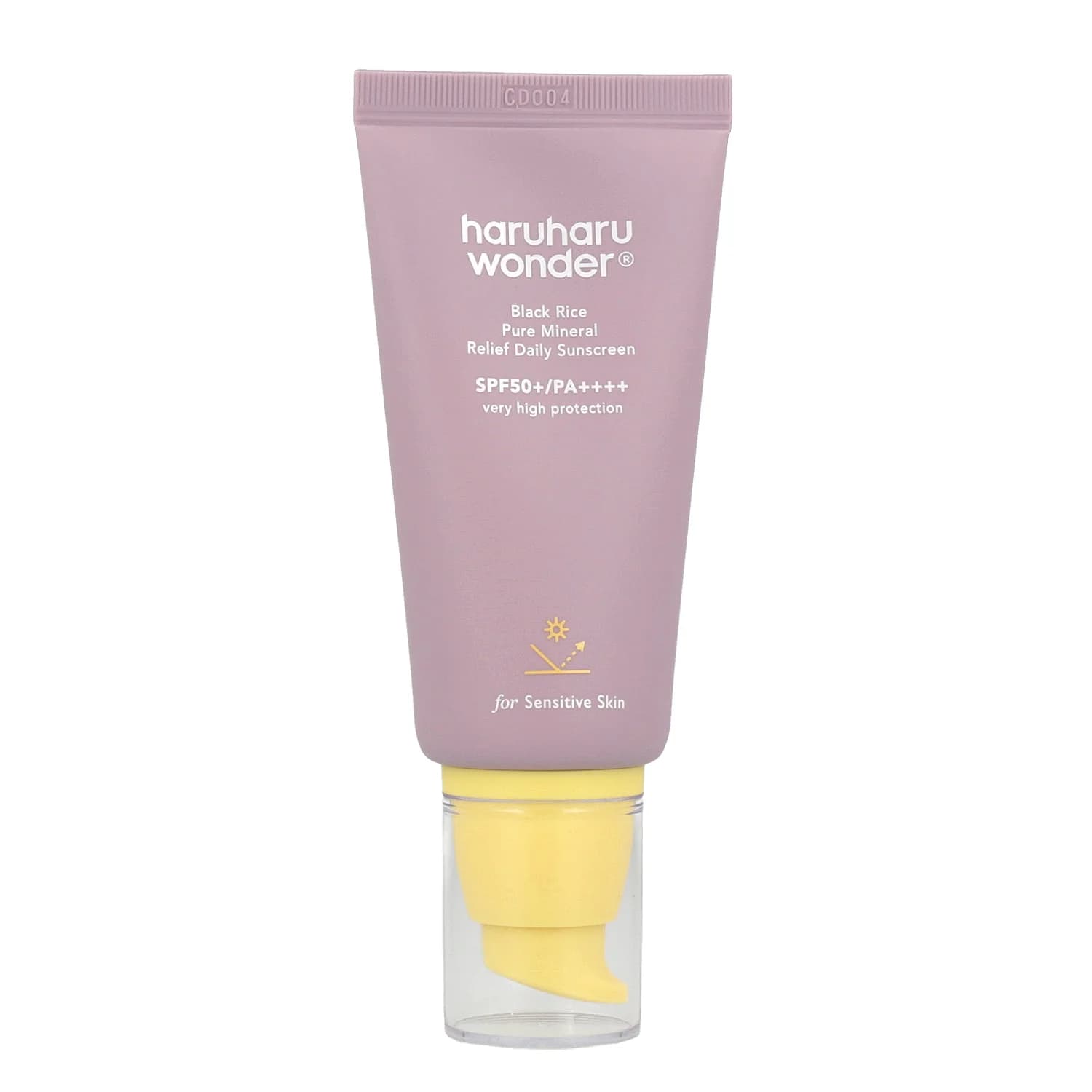 واقي شمس يومي من هارو هارو 50 مل SPF 50 من الأرز الأسود المعدني النقي Haruharu