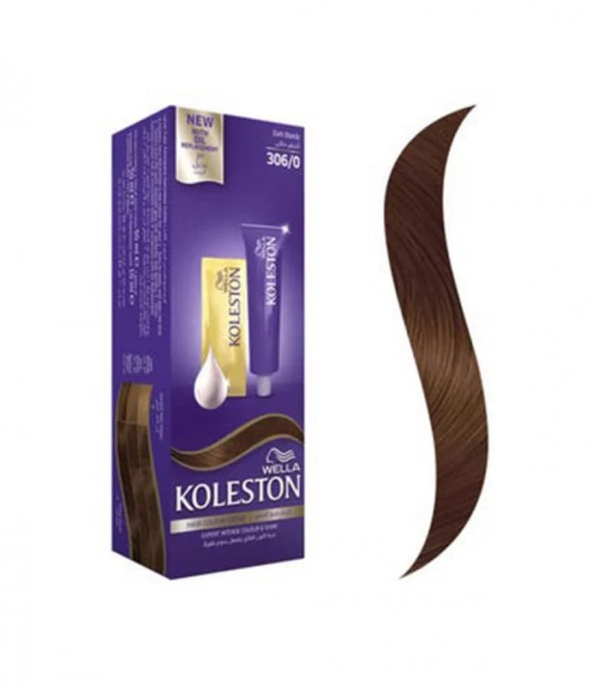 Wella Koleston كريم صبغة الشعر  مع بديل الزيت اشقر داكن 306/0 من ويلا كوليستون 50 ملليتر