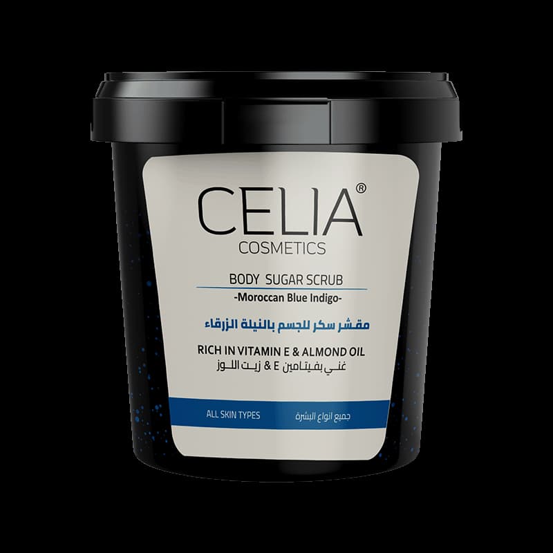 Celia مقشر سكر بالنيلة الزرقاء 600 جرام من سيليا