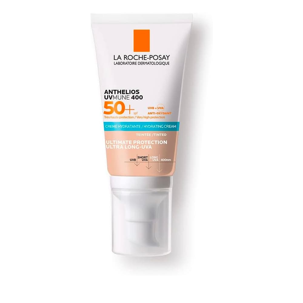 La Roche-Posay واقي الشمس المرطب أنثيليوس أوفميون من لا روش بوزيه بعامل حماية 50+، 50 مل ملون