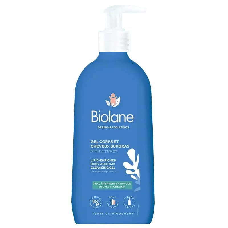 Biolane جل بيولين لتنظيف الجسم والشعر المعزز بالدهون 350 مل