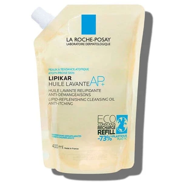 La Roche-Posay زيت غسول الجسم لاروش بوزيه ليبيكار أب+ 400 مل عبوة إعادة تعبئة