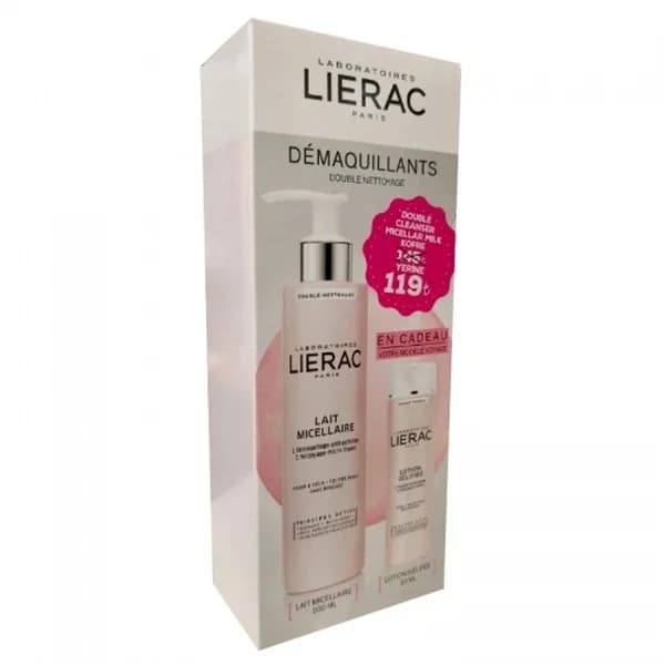 Lierac مجموعة منظف مزدوج من ليراك ميسيلار ميلك