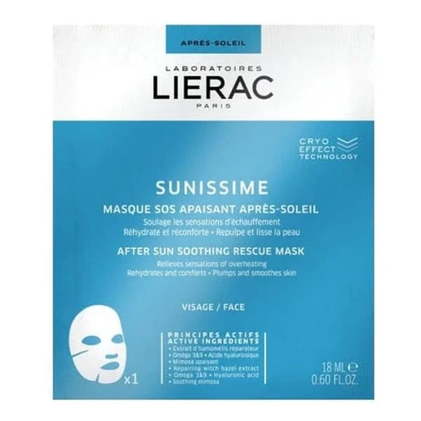 Lierac قناع ليراك سونيسيم المهدئ والإنقاذ بعد التعرض لأشعة الشمس 18 مل
