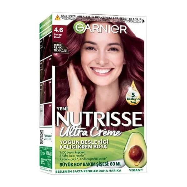 Garnier صبغة شعر كريمية مغذية من غارنييه نوتريس تغطية كاملة للشعر الرمادي