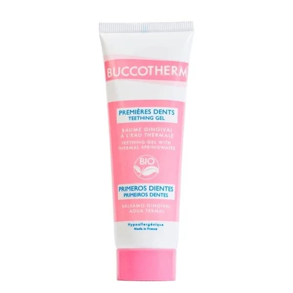 Bucco Therm جل أسنان عضوي معتمد من بوكوثيرم للأطفال من عمر 0 ​​إلى سنتين فما فوق، 50 مل