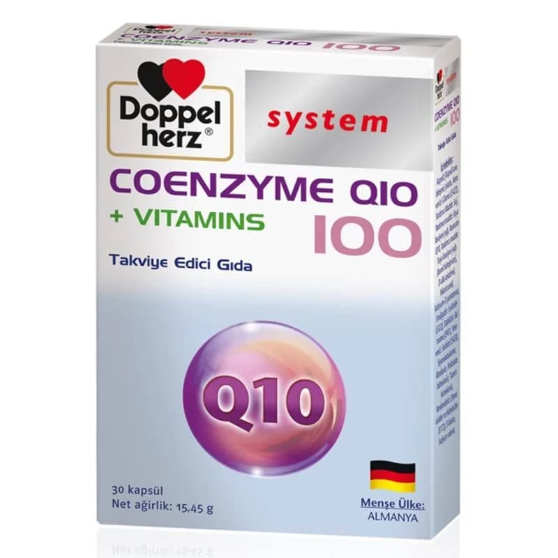 كبسولات كوانزيم Q10 + فيتامينات 30 من دوبل هيرز Doppel Herz