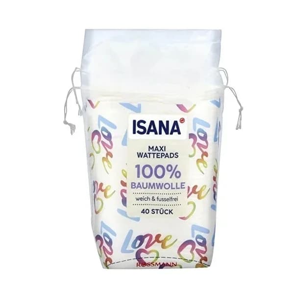 Isana أقراص قطنية من إيزانا ماكسي جولد 40 قرصًا